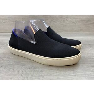 Rothys Women's Sneakers Black 9.5 Knit Slip On‎ Flat Casual Comfort Shoes